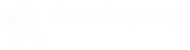 Weißes Logo der Stadt Augsburg